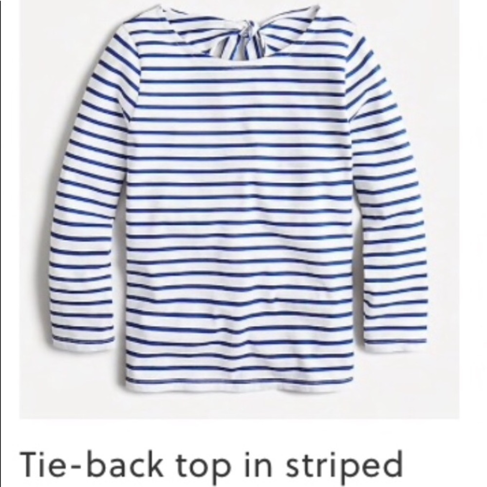JCrew Tie Back in a Striped Mariner Cloth
